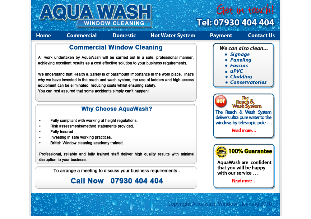 aquawash - commercial window cleaners harrogate