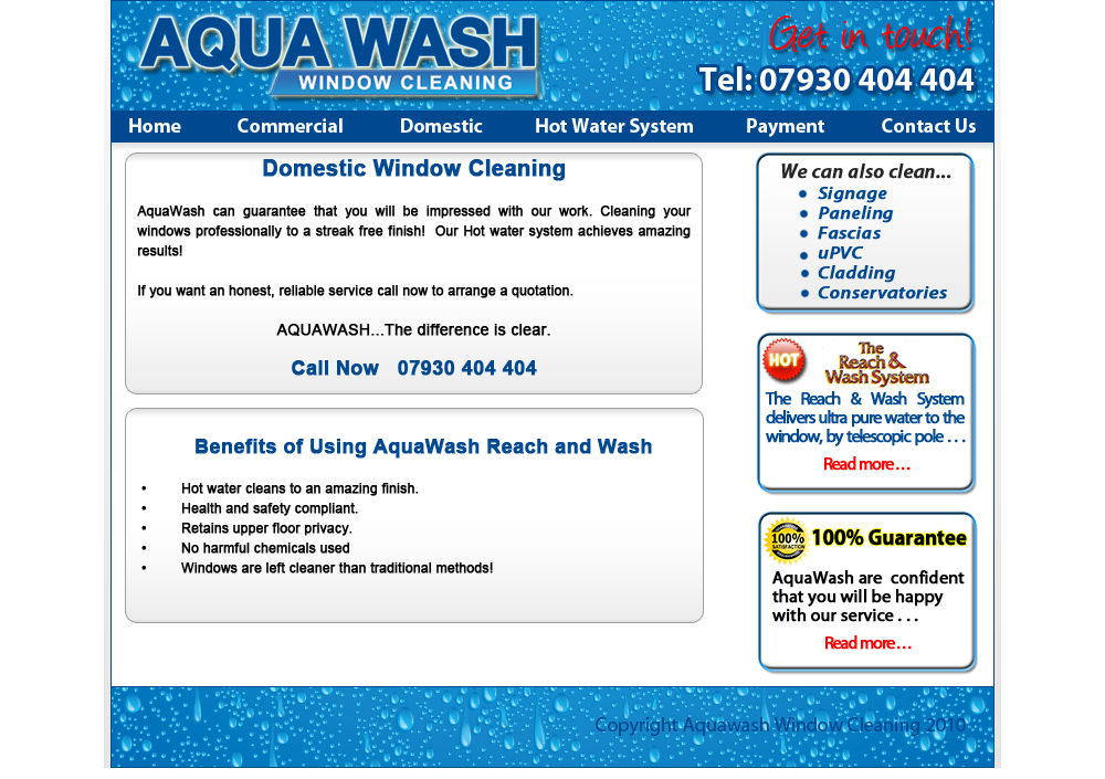 aquawash - domestic window cleaners harrogate